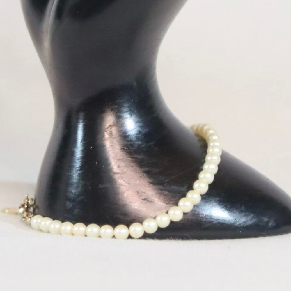 💎Monet Dainty Faux Pearl Beaded Stretch Bracelet Minimalist Bridal Wedding